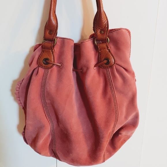 Lucky Brand Suede Shoulder Bag - Picture 2 of 14